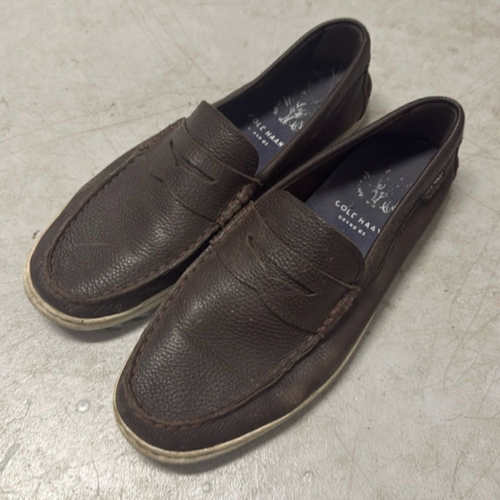 Men’s Cole Haan Loafers - Brown Leather BARELY WORN - Size 11 Shoe